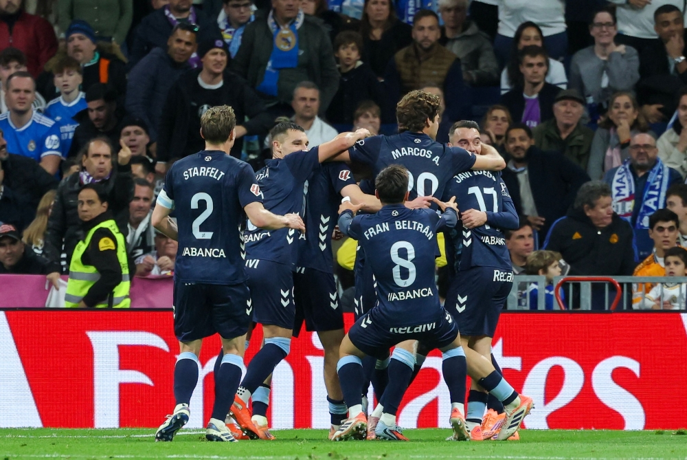 سيلتا فيجو يهزم ريال مدريد 2-0 في ليلة البطاقات الحمراء